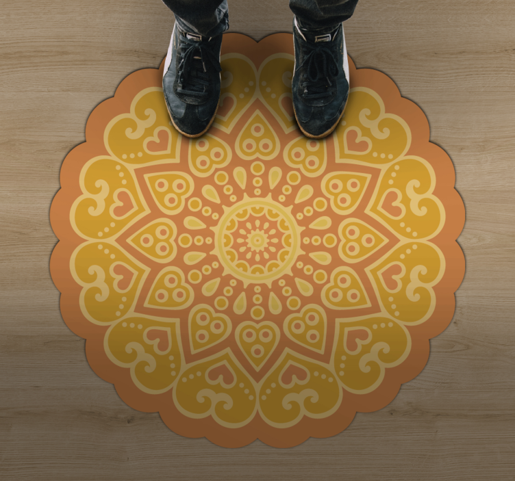 Mandala talni poudarek Vinilna preproga mandala - TenStickers
