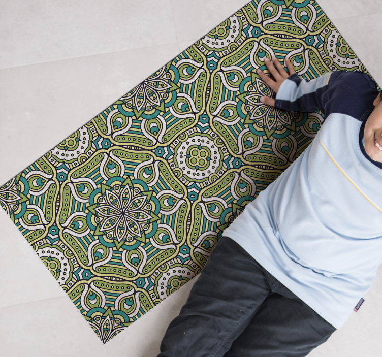 Mandala z vzorcem Vinilna preproga mandala - TenStickers