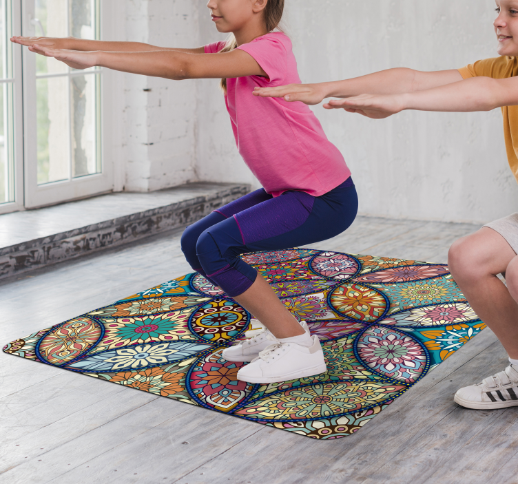 Mandale polnobarvne vinilne preproge - TenStickers