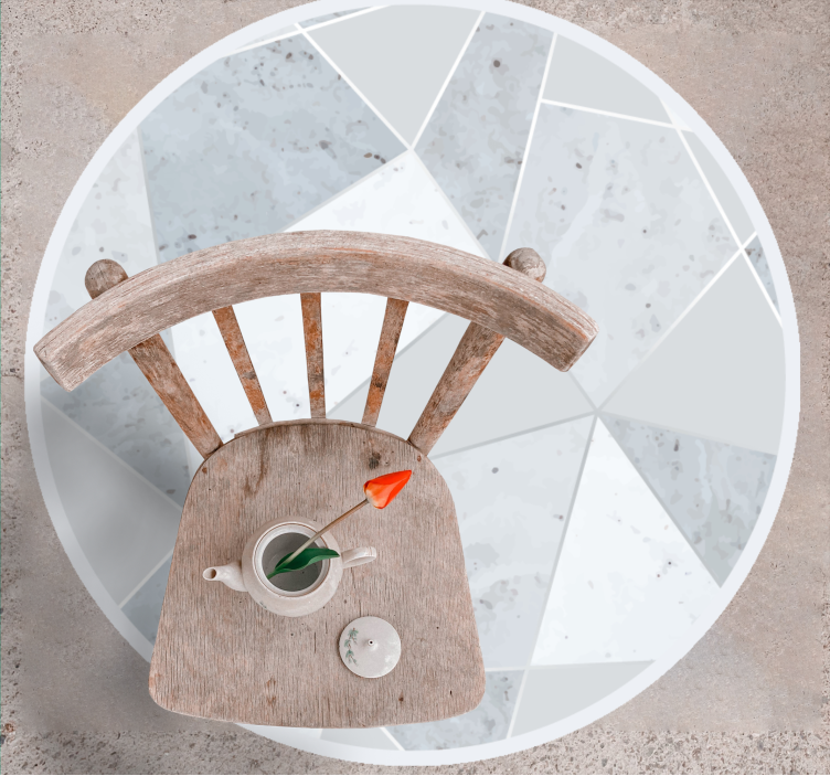 Marmorni geometrijski Marmorna vinilna preproga - TenStickers