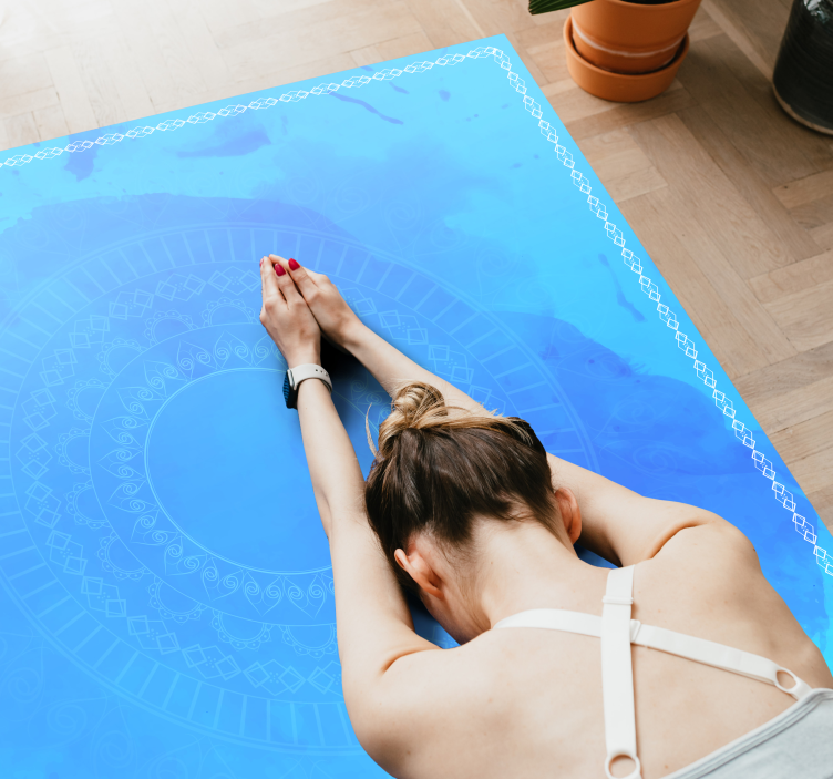 Meditacijski krog mandale Vinilna preproga mandala - TenStickers