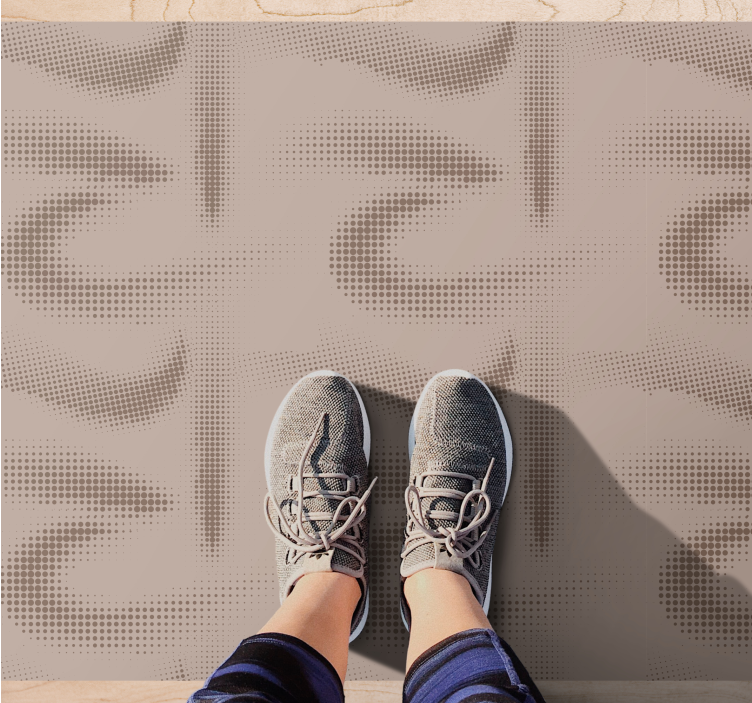 Mehki teksturirani vrtinci Vinilna preproga za dnevno sobo - TenStickers