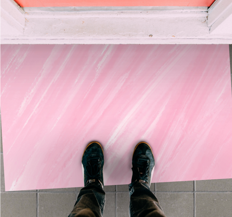 Soft pink marble roza vinilna preproga - TenStickers