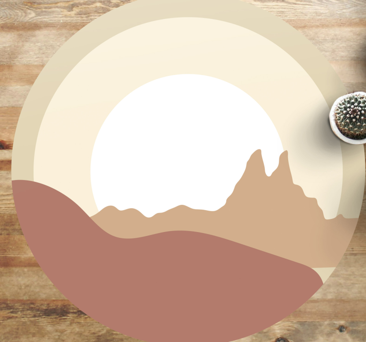 Minimalistična pokrajina Naravne vinilnea preproga - TenStickers