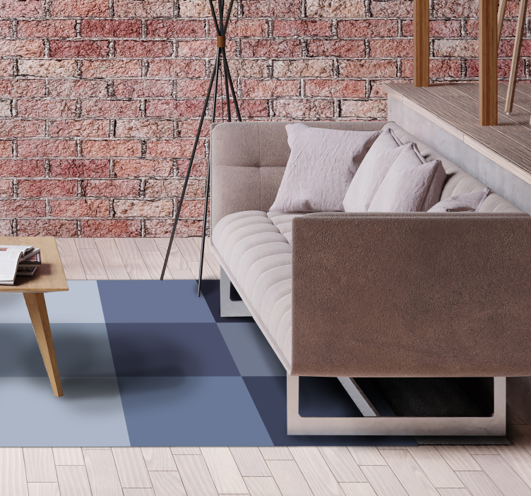 Modre odtenke geometrijske podstavki - TenStickers