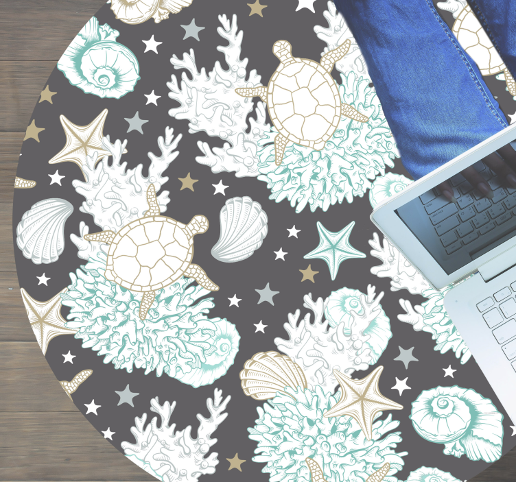 Morski motiv Tepih z živalskim potiskom - TenStickers