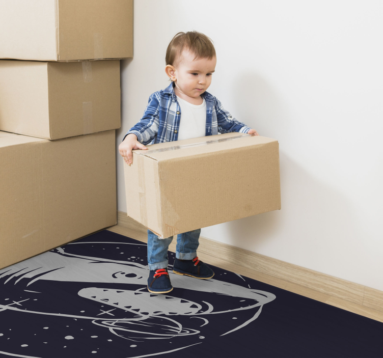 Morski pes riba divja ilustracija živalska preproga - TenStickers