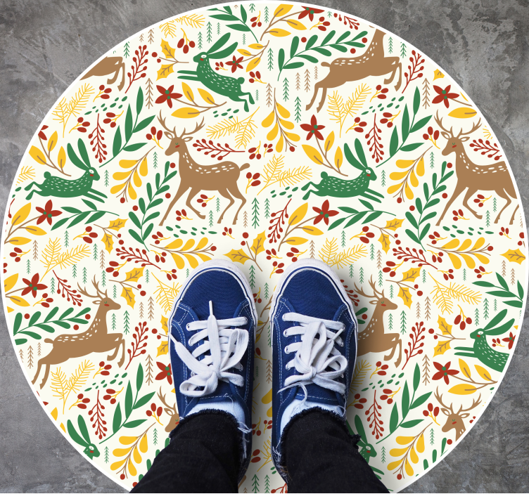 Motiv, navdihnjen z naravo Božična vinilna preproga - TenStickers