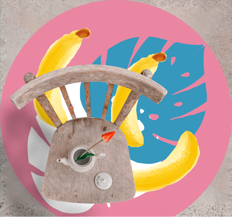 Motiv tropske banane Vinilna preproga za kuhinjo - TenStickers