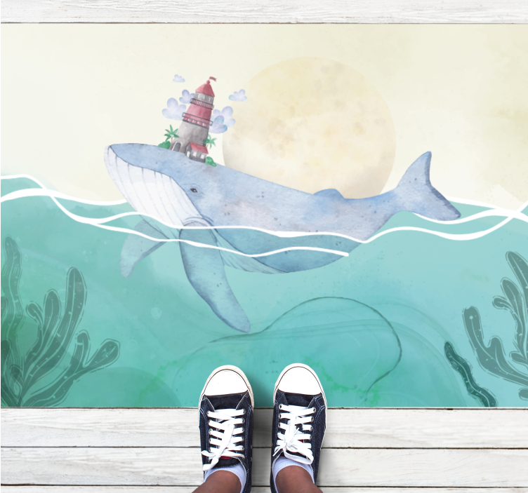 Muhasto oceansko življenje Otroške vinilna preproga - TenStickers