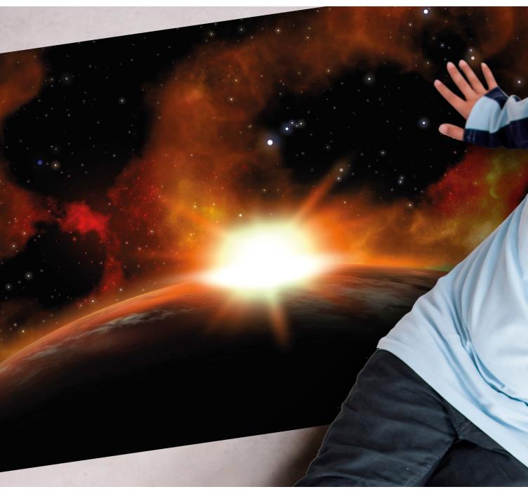 Nebeški sončni vzhod vinilna preproga s zvezdami - TenStickers