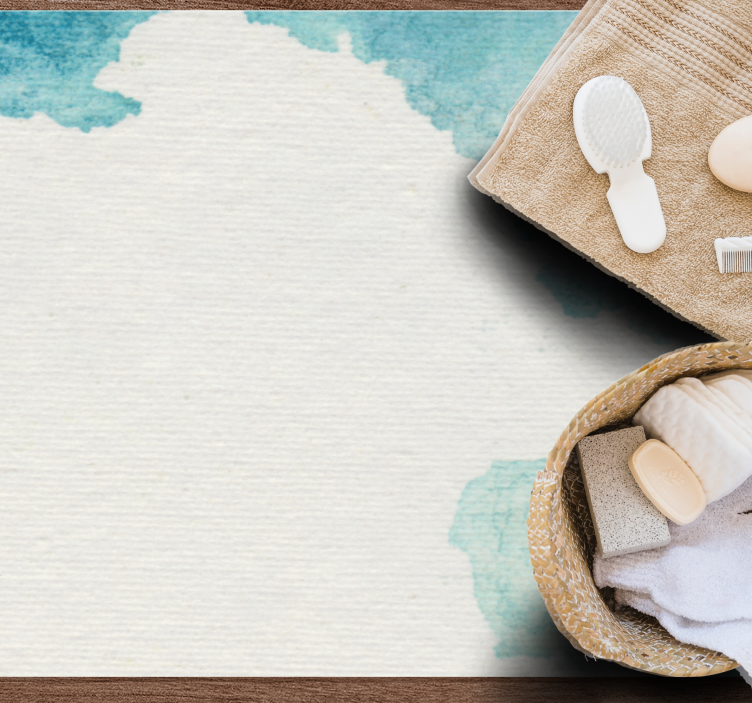 Nežen akva učinek Vinilna preproga za kopalnico - TenStickers