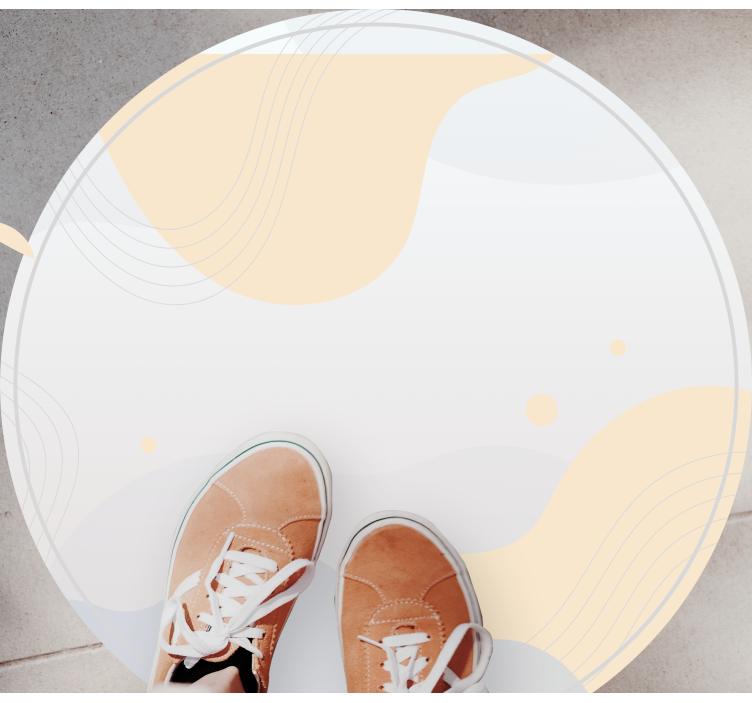 Nežni valovni motivi minimalistična vinilna preproga - TenStickers