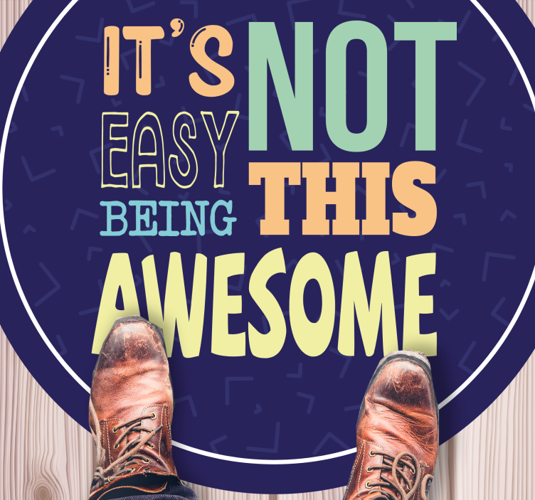 Ni lahko biti tako super vinilne preproge z napisom - TenStickers