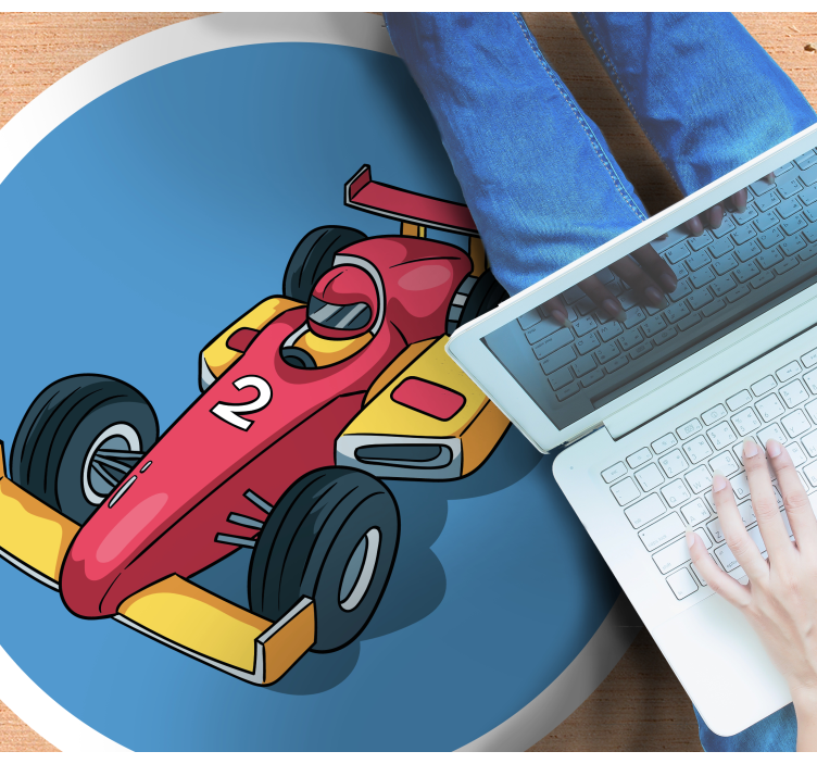 Norost dirkalnih avtomobilov Vinilna preproga za najstnike - TenStickers