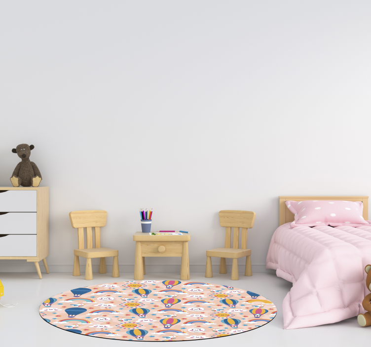 Očarljivi oblaki in mavrice za dojenčke vinilne preproge - TenStickers