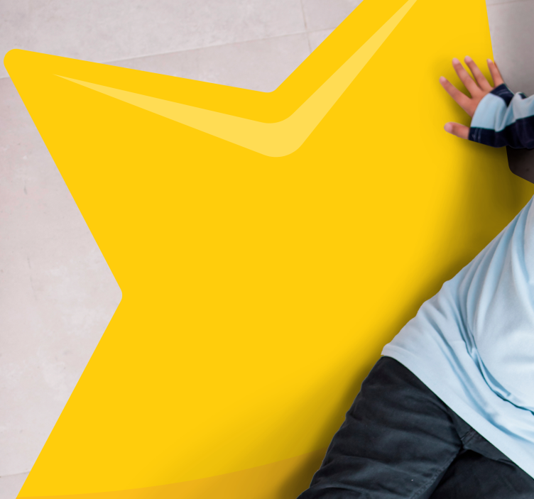 Oblika svetle zvezde Vinilna preproga za najstnike - TenStickers