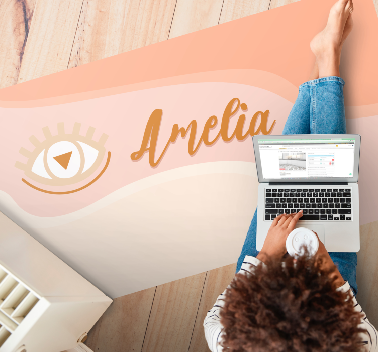 Oblikovanje imena po meri za oči Tepihi z imeni po meri - TenStickers