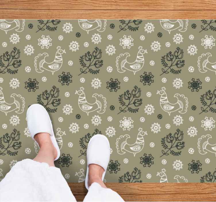 Očarljivi živalski motivi Vinilna preproga z imeni - TenStickers