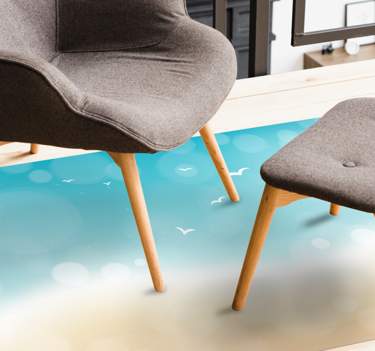 Oceanski vetrič Vinilna preproga za dnevno sobo - TenStickers