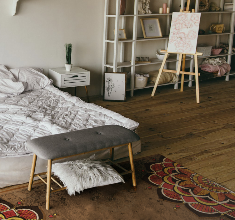 Okrasje mandale Vinilna preproga mandala - TenStickers