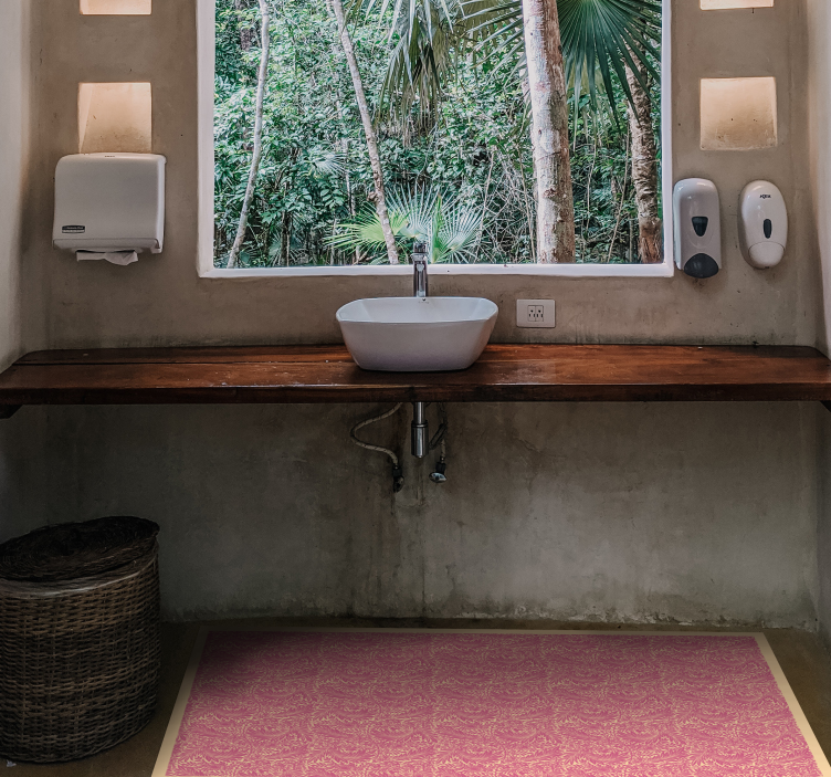 Okrasni motiv Vinilna preproga za kopalnico - TenStickers