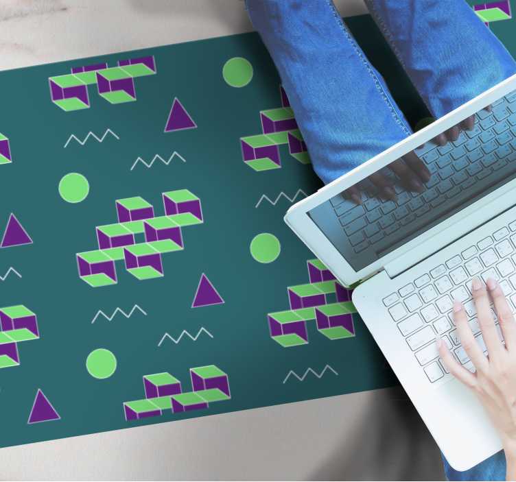 Vintage preproga optične iluzije - TenStickers