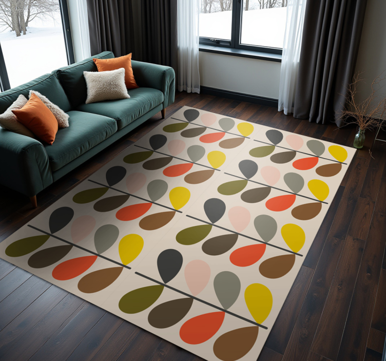 Moderna vinil preproga orla kiely - TenStickers