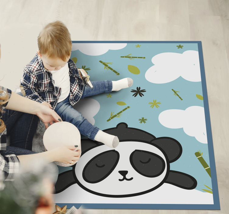 Panda dreamscape Otroške vinilna preproga - TenStickers