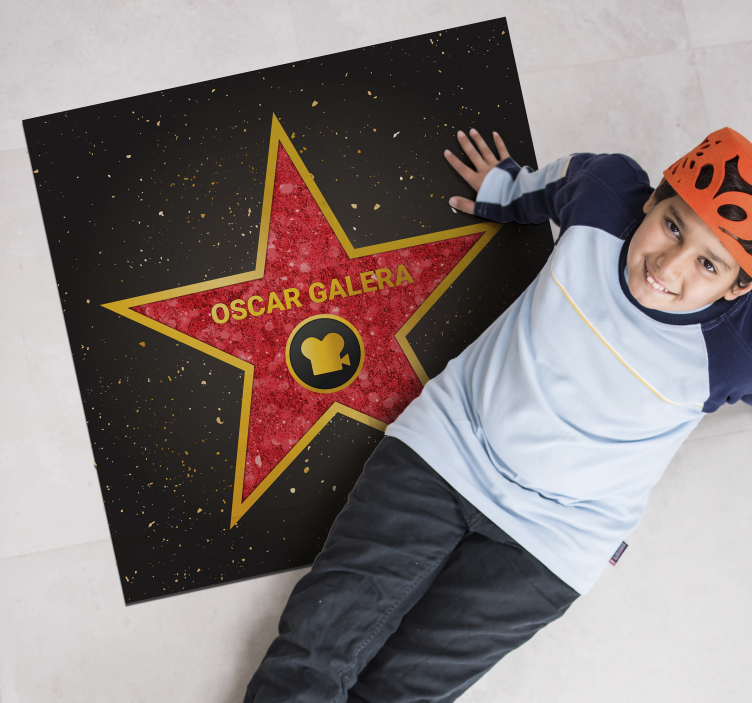 Personaliziran hollywood star vinil preproga - TenStickers