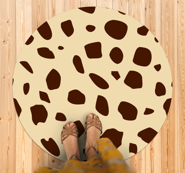 Pikčasta toplota vinilni tepih s potiskom živali - TenStickers