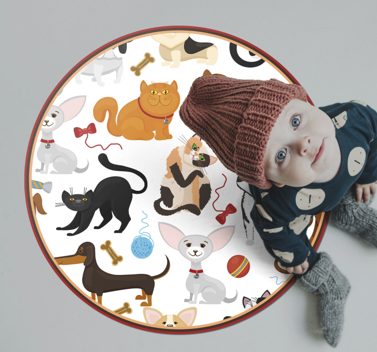 Playful pets otroške vinilne preproge - TenStickers
