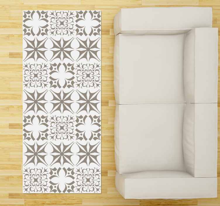 Ploščice z zvezdastim vzorcem Vinilna mozaik preproga - TenStickers