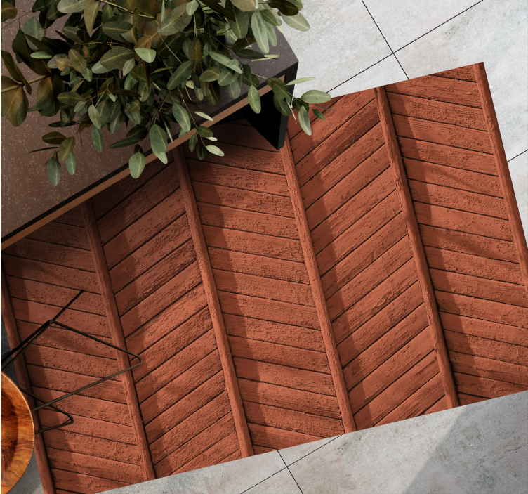 Podrobnosti lesenih desk Vinilna preproga z lesnim učinkom - TenStickers