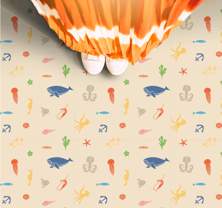 Podvodno raziskovanje Vinilne preproge v drugih vzorcih - TenStickers