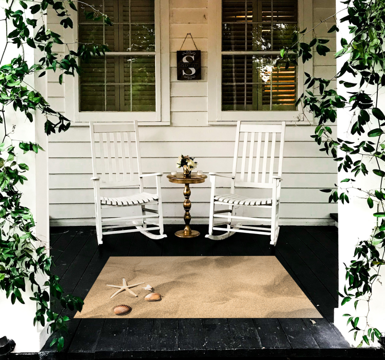 Poletne vibe vinil preproge peščene kamnite talne ploščice - TenStickers