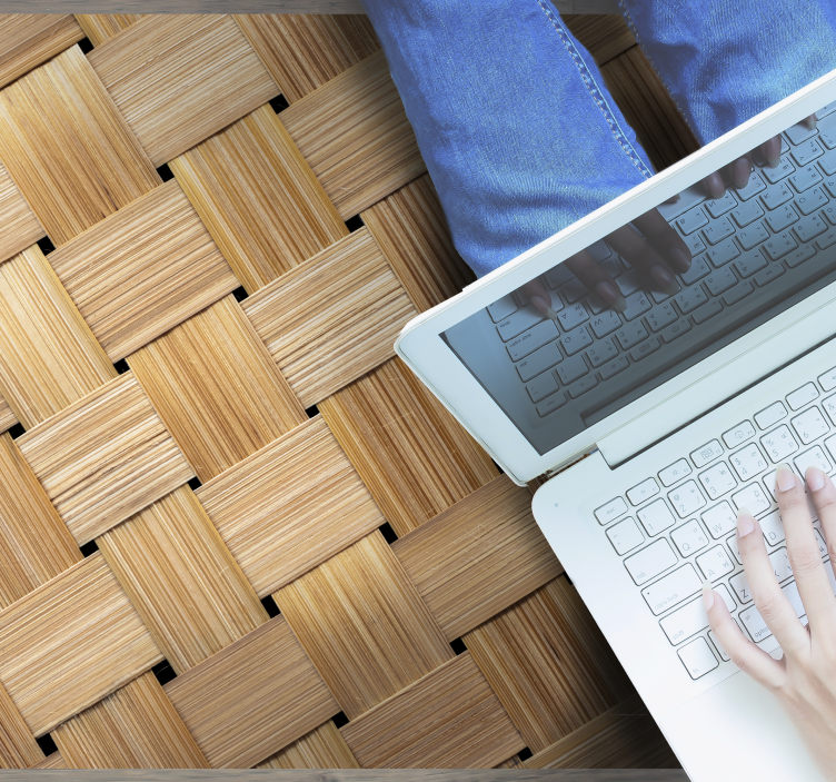 Preproga iz naravnega bambusovega vzorca - TenStickers