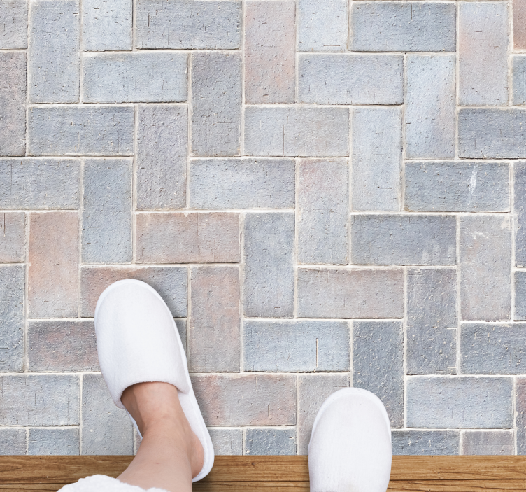 Preproga z učinkom ploščic iz kamnite ploščice - TenStickers