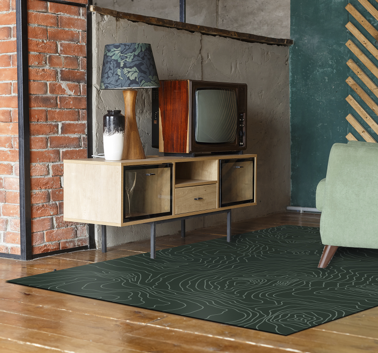 Preproga pvc topografski zemljevid zemljevid sveta - TenStickers