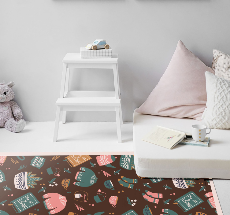 Cozy living essentials vinilna preproga za najstnike - TenStickers