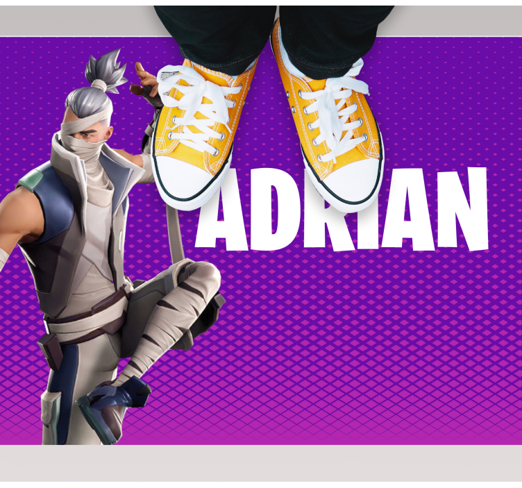 Personaliziran igralni lik Vinilna preproga za najstnike - TenStickers