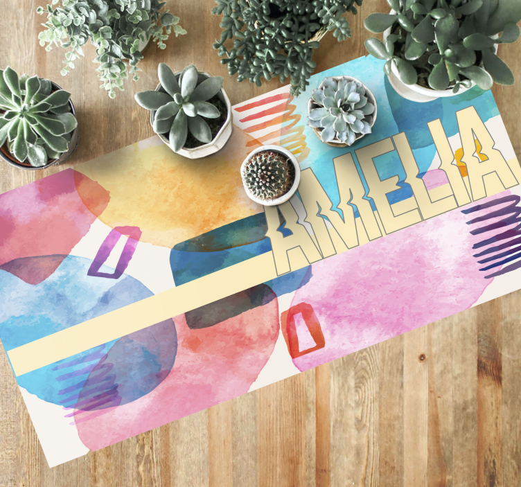 Prilagojeno ime Vinilna preproga z imeni - TenStickers