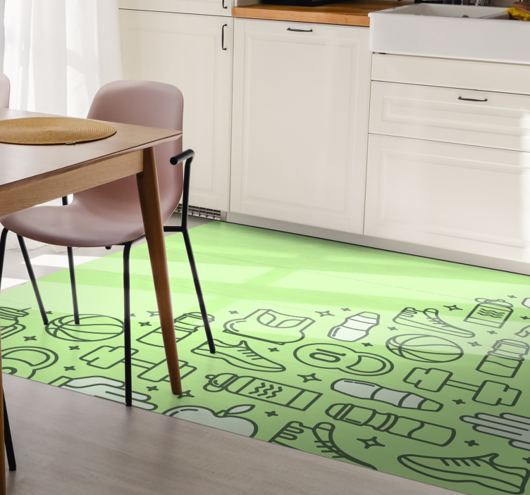 Pripomočki za fitnes Vinilne preproge v drugih vzorcih - TenStickers