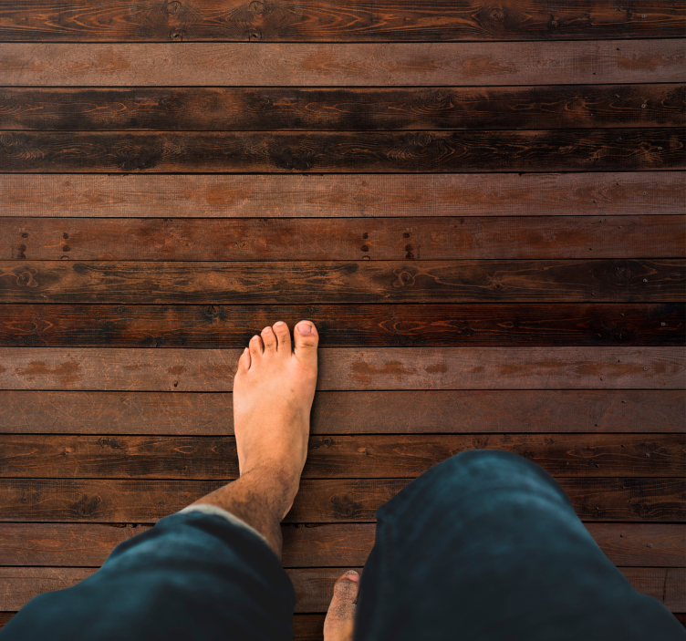 Realistic dark brown shade vinilna preproga z lesnim učinkom - TenStickers