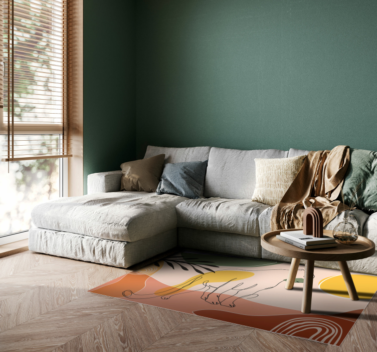 Ročno narisana živalska podloga za panterja - TenStickers