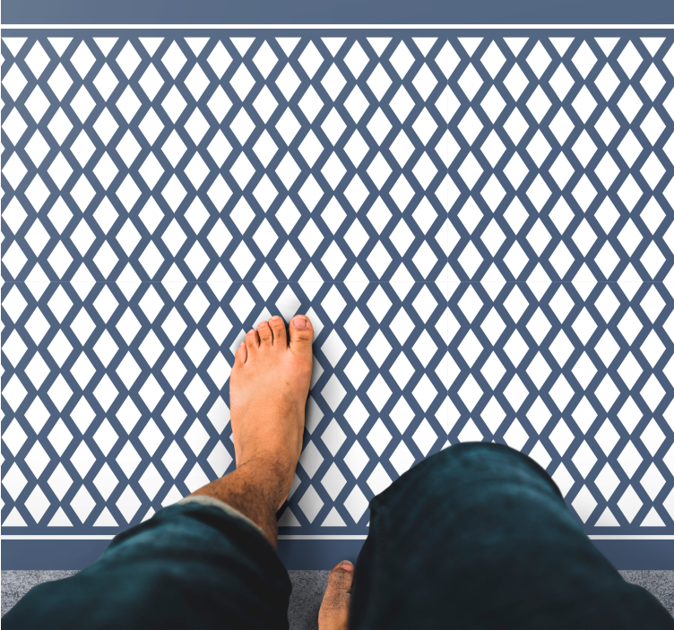 šik diamantni motiv Vinilne preproge z geometrijskimi vzorci - TenStickers