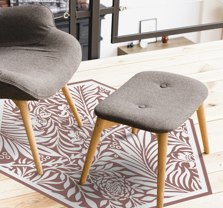 Siv okras moderna vinil preproga - TenStickers