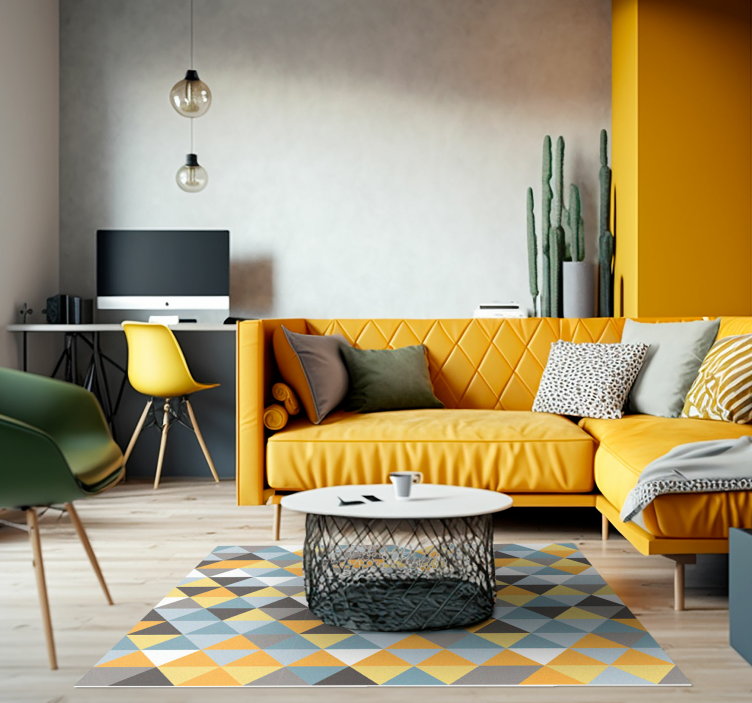 Fantastična vinilna preproga pastelne barve nordijskega sloga - TenStickers