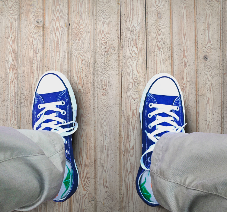 Svetlo rjave deske Vinilna preproga z lesnim učinkom - TenStickers