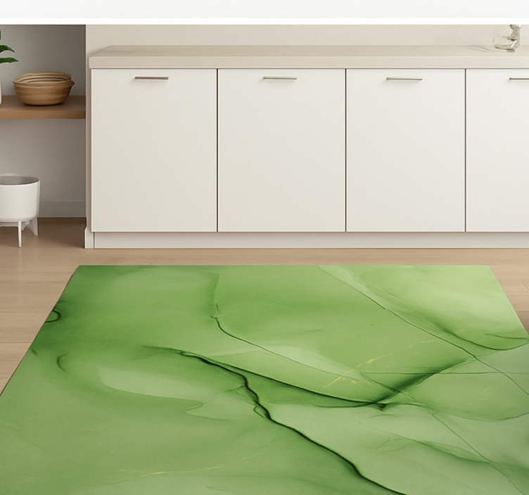 Motiv smaragdnega učinka Marmorna vinilna preproga - TenStickers